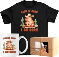  Bögre szett Póló kapibara cowboy Usa Amerika Kész Ajándék 128 (AP44.53.128)