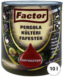 Festék Bázis Factor Pergola cseresznye 10 l kültéri fafesték 682 (682)