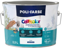 POLI-FARBE Cellkolor fehér 2, 5l selyemfényű Zománcfesték 1030101018 (1030101018)