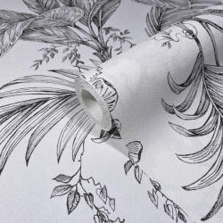 NOVAMUR Levélmintás szürke színű vlies tapéta Jackie 81600 81600 (81600)