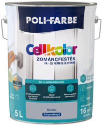 POLI-FARBE Cellkolor szürke 5l selyemfényű Zománcfesték 1030101025 (2030104019)