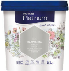 POLI-FARBE Platinum hamvaska 5 l színes beltéri falfesték 1010101018 (1010101018)