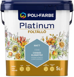 POLI-FARBE Platinum Foltálló Csodás klemátisz CS40 5l beltéri latex falfesték 1010107050 (1010107050)