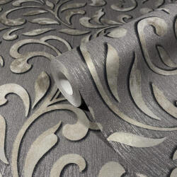 NOVAMUR Levélmintás szürke színű vlies tapéta Jackie 6829-30 6829-30 (6829-30)