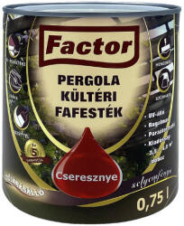 Festék Bázis Factor Pergola cseresznye 0, 75 l kültéri fafesték 267 (267)