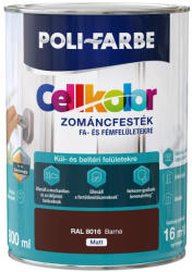 POLI-FARBE Cellkolor Barna RAL 8016 0, 8l matt Zománcfesték 2030101018 (2030101018)