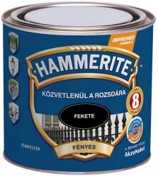 Akzo Nobel Hammerite közvetlenül rozsdára festék fekete fényes 0, 25 l 5093773 (5093773)