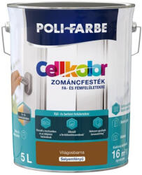 POLI-FARBE Cellkolor világosbarna 5l selyemfényű Zománcfesték 1030101022 (1030101022)