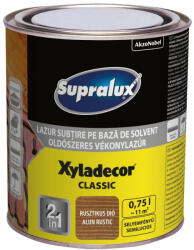AKZO NOBEL Supralux Xyladecor Classic oldószeres rusztikus dió 0, 75l vékonylazúr 5164238 (5164238)