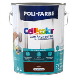 POLI-FARBE Cellkolor barna 5l selyemfényű Zománcfesték 1030101020 (1030101020)