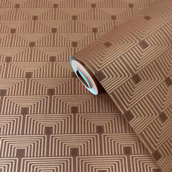 GALERIE Geometriai mintás barna színárnyalatú vlies tapéta Boutique/Galerie F-PL3007 F-PL3007 (F-PL3007)