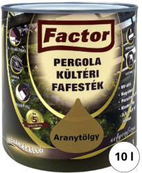 Festék Bázis Factor Pergola aranytölgy 10 l kültéri fafesték 680 (680)
