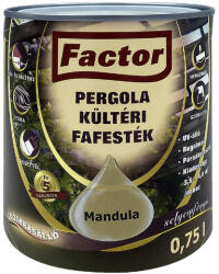 Festék Bázis Factor Pergola mandula 0, 75 l kültéri fafesték 805 (805)