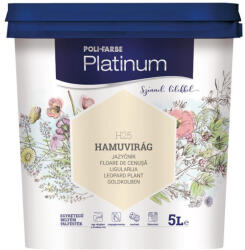 POLI-FARBE Platinum hamuvirág 5 l színes beltéri falfesték 1010101057 (1010101057)