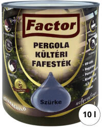 Festék Bázis Factor Pergola szürke 10 l kültéri fafesték 683 (683)