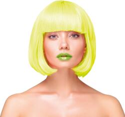 PartyPal Paróka, rövid, egyenes, neon sárga