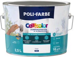 POLI-FARBE Cellkolor fehér 2, 5l matt Zománcfesték 2030101040 (2030101040)