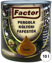 Festék Bázis Factor Pergola teak 10 l kültéri fafesték 710 (710)
