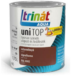 Trilak Trinát Aqua uniTop Selyemfényű, gyorsan száradó alapozó és fedőfesték signalbarna RAL 8002 0, 75l 471539 (471539)