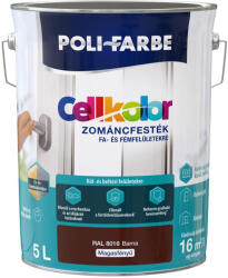 POLI-FARBE Cellkolor barna RAL 8016 0, 8l magasfényű Zománcfesték 2030101035 (2030101035)
