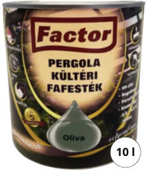 Festék Bázis Factor Pergola oliva 10 l kültéri fafesték 690 (690)