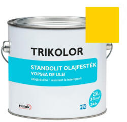 Trilak Trikolor Standolit olajfesték 400 sárga 2, 5l