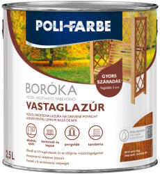POLI-FARBE Boróka antik tölgy 2, 5 l vizes bázisú lazúrfesték 1040201005 (1040201005)