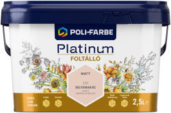 POLI-FARBE Platinum Foltálló Selyemakác S20 2, 5l beltéri latex falfesték 1010107043 (1010107043)