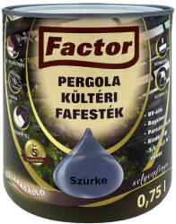 Festék Bázis Factor Pergola szürke 0, 75 l kültéri fafesték 249 (249)