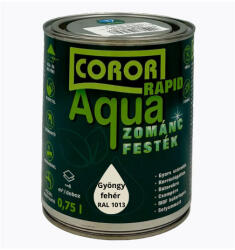 Festék Bázis Coror Rapid Aqua VÍZBÁZISÚ Zománcfesték Gyöngyfehér RAL 1013 0, 75l 148 (148)