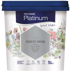 POLI-FARBE Platinum fekete üröm 5 l színes beltéri falfesték 1010101054 (1010101054)