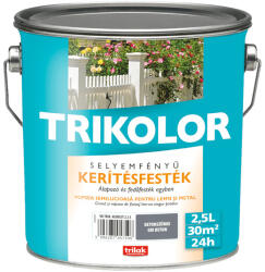 Trilak Trikolor kerítésfesték betonszürke 2, 5l selyemfényű 350535 (350535)