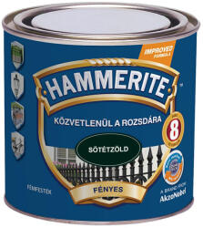 Akzo Nobel Hammerite közvetlenül rozsdára festék sötétzöld fényes 0, 25 l 5093880 (5093880)