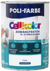 POLI-FARBE Cellkolor fehér 0, 8l selyemfényű Zománcfesték 1030101012 (2030104006)