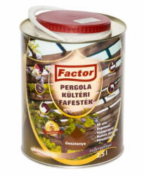Festék Bázis Factor Pergola gesztenye 2, 5 l kültéri fafesték 262 (262)
