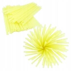 Szívószál Cső 100 db egyenes Sárga (Yellow)
