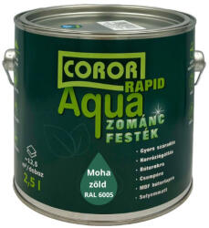 Festék Bázis Coror Rapid Aqua VÍZBÁZISÚ Zománcfesték Mohazöld RAL 6005 2, 5l 141 (141)