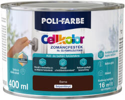 POLI-FARBE Cellkolor barna 0, 4l selyemfényű Zománcfesték 1030101007 (1030101007)
