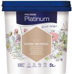 POLI-FARBE Platinum barna orchidea 5 l színes beltéri falfesték 1010101024 (1010101024)
