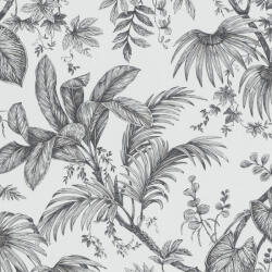 NOVAMUR Levélmintás szürke színű vlies tapéta Jackie 6818-10 6818-10 (6818-10)