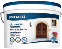 POLI-FARBE Mészfesték fehér beltéri és kültéri választható kiszerelésben (60901001)