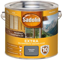 AKZO NOBEL Sadolin Extra platánszürke 2, 5 l selyemfényű vastaglazúr 5480783 (5480783)