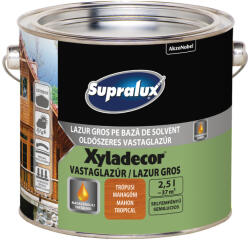 AKZO NOBEL Supralux Xyladecor trópusi mahagóni 2, 5l selyemfényű oldószeres vastaglazúr 5164272 (5164272)