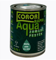 Festék Bázis Coror Rapid Aqua VÍZBÁZISÚ Zománcfesték Mohazöld RAL 6005 0, 75l 140 (140)