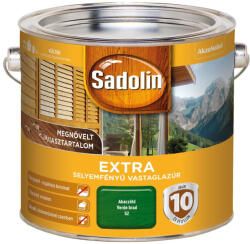 AKZO NOBEL Sadolin Extra akáczöld 2, 5 l selyemfényű vastaglazúr 5128663 (5128663)