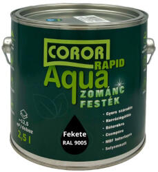 Festék Bázis Coror Rapid Aqua VÍZBÁZISÚ Zománcfesték Fekete RAL 9005 2, 5l 139 (139)