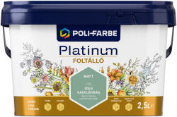POLI-FARBE Platinum Foltálló Zöld kagylóvirág Z20 2, 5l beltéri latex falfesték 1010107047 (1010107047)