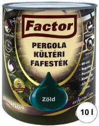Festék Bázis Factor Pergola zöld 10 l kültéri fafesték 714 (714)