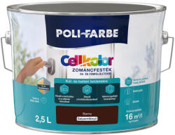POLI-FARBE Cellkolor barna 2, 5l selyemfényű Zománcfesték 1030101019 (2030104013)