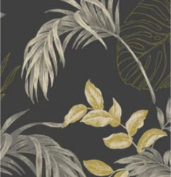 GRANDECO Levélmintás fekete vlies tapéta Attitude /Grandeco A64303 A64303 (A64303)